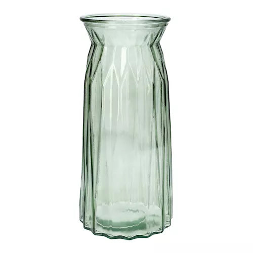 Vase Ruby, glass, light green Ø11/6,5cm H24cm Vases Duif 