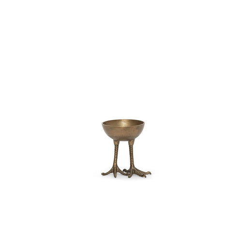 Bowl on chicken leggs - metal - gold antique - Ø20 H24cm Homeware Dekocandle 