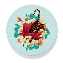 Load image into Gallery viewer, Ceramic coaster set of 4 Tiger Flower D10cm Coasters Gangzaï 
