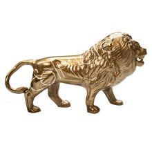 Load image into Gallery viewer, Decorative lion Raw alu Gold L27 W7 H14 cm Homeware Diga Colmore 

