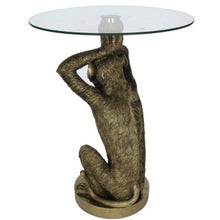 Load image into Gallery viewer, Table Monkey Polyresin Gold 40x40x53cm Homeware Kersten 
