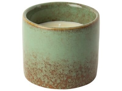 Candle in Ceramic pot green 8 x 8 cm Homeware Gusto 