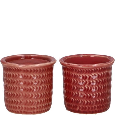 Ceramic minipot Kaspio pink Ø7,5/6 H7cm Pots & Co Vosteen 