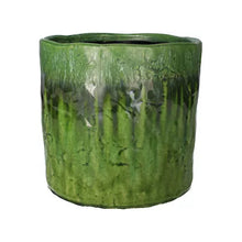 Load image into Gallery viewer, Ceramic Pot &quot;Augusta&quot; green Ø21/18 x H20 cm Pots &amp; Co Duif 
