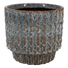 Ceramic pot Echo blue Ø10,5/9 H9cm Pots & Co Floran 