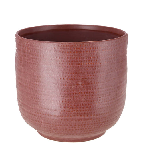 Ceramic pot Genola Burgundy Ø15/14 H15cm Pots & Co Vosteen 