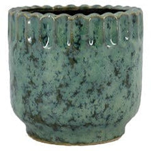 Load image into Gallery viewer, Ceramic pot Helsinki green Ø18,5/17 H17cm Pots &amp; Co Floran 
