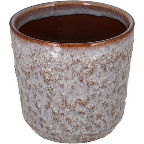 Ceramic pot Kami cream white Ø13,5/12 H13cm Pots & Co Vosteen 