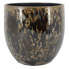 Load image into Gallery viewer, Ceramic Pot &quot;Mason&quot; Blue/Brown Ø28/26 H28cm Pots &amp; Co Floran 
