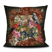 Lade das Bild in den Galerie-Viewer, Cushion Cover Velvet &quot;Parrots&quot; 50x50 Voglio Bene Textiles Voglio Bene 
