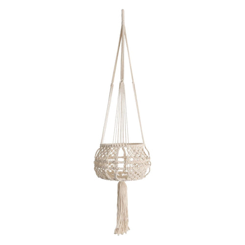 Macrame plant hanger basket XL natural Pots & Co RawMaterials Amsterdam 