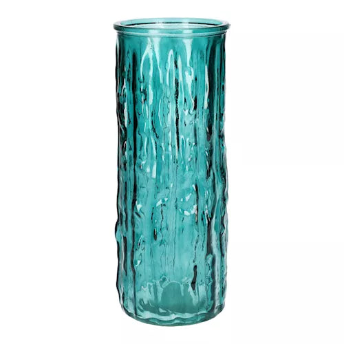 Vase Guss, glass, petrol green Ø10/8cm H25cm Vases Duif 