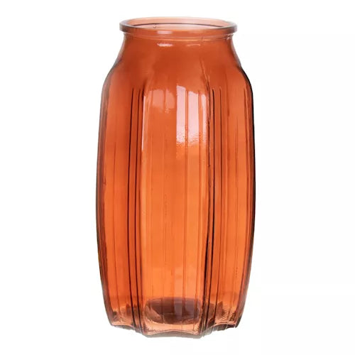 Vase Suko, glass, Terracotta Ø11,5/7cm H22cm Vases Duif 