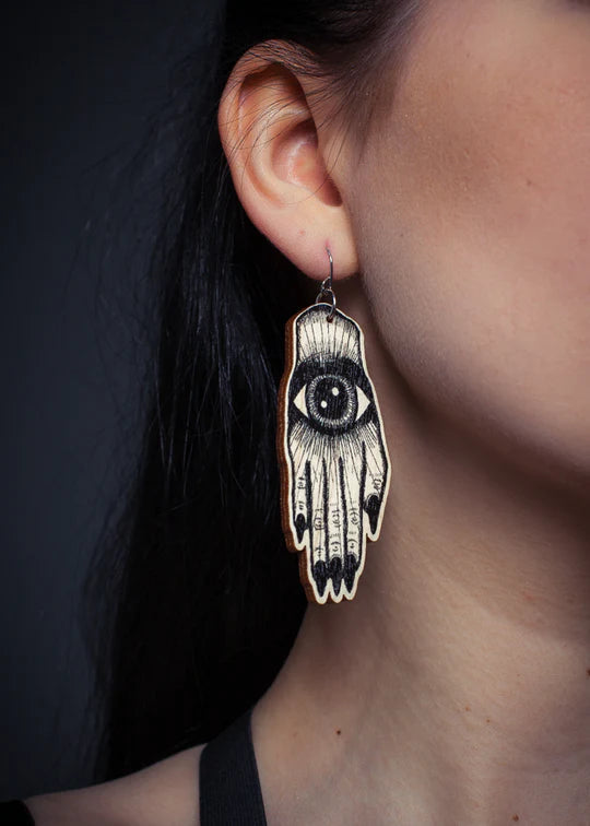 Artisan Earrings, Hand-Eye Jewellery Mine Güngör Design 