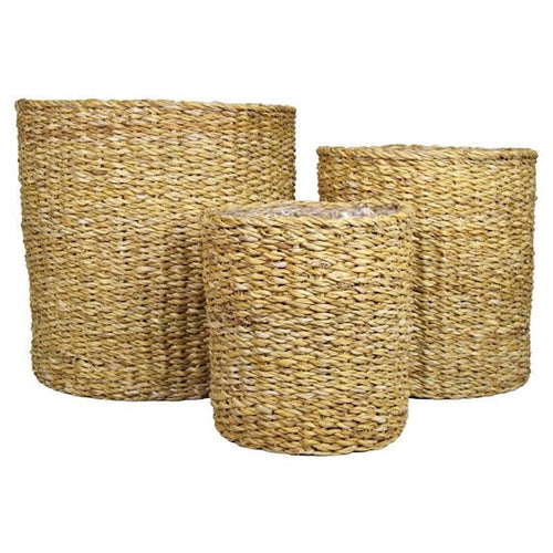 Basket Seaweed Ø25 H25cm with plastic liner Homeware Floran 