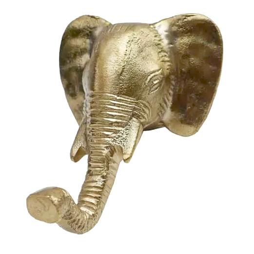 Billy Elephant Hook, Brass, Handmade, 7.5cm Homeware Doing Goods 