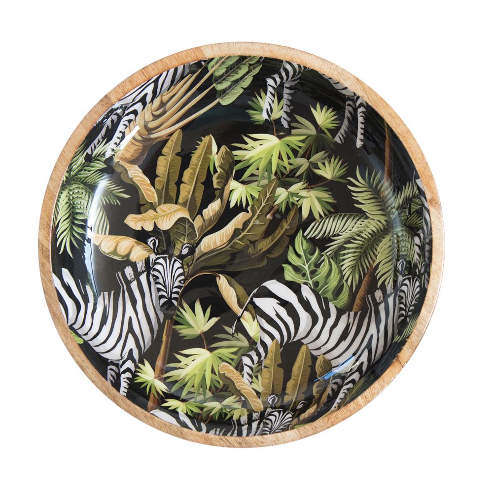 Bowl Zebra in jungle 38cm Kitchen & Dining byRoom Scandinavian Living 