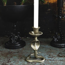 Load image into Gallery viewer, Candlestick Snake Black Homeware Vanilla Fly 
