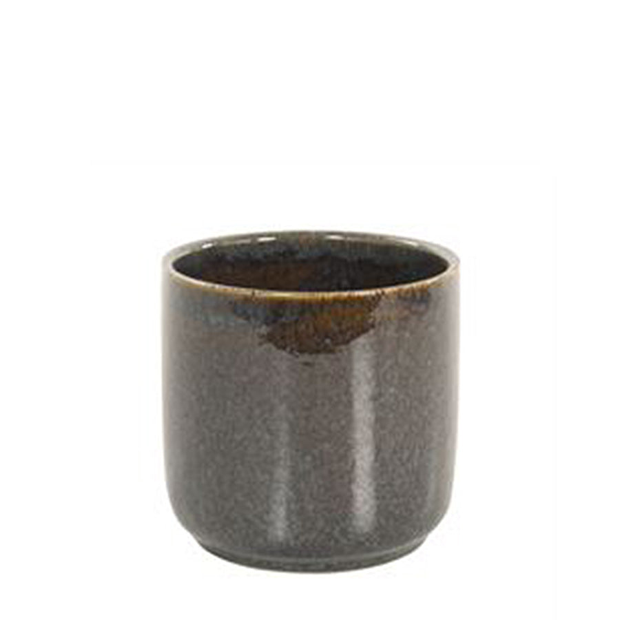 Ceramic pot Brown, Ø14/12 H13 Pots & Co AP 