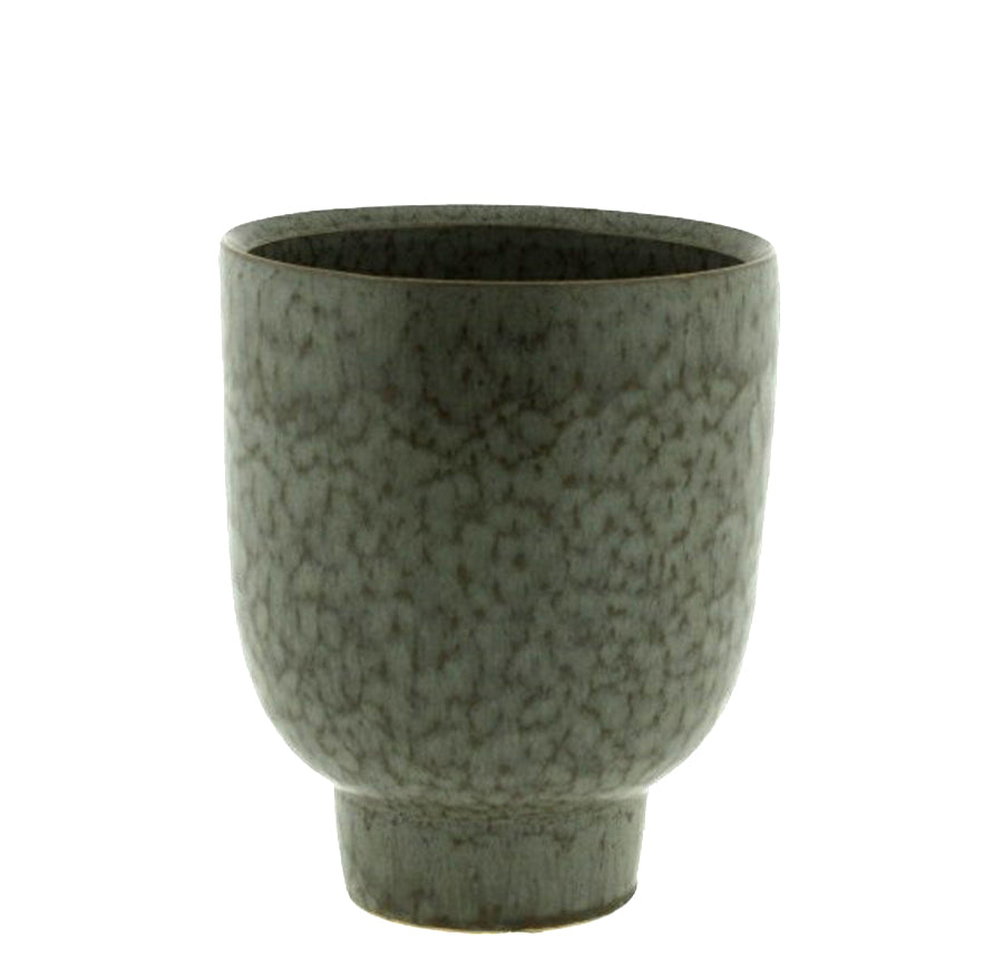 Ceramic pot Ceora gr.green Ø14/12 H16 Pots & Co The Family House 