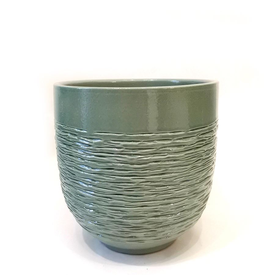 Ceramic Pot FN Ø20/18 H18cm Sage Pots & Co FN 