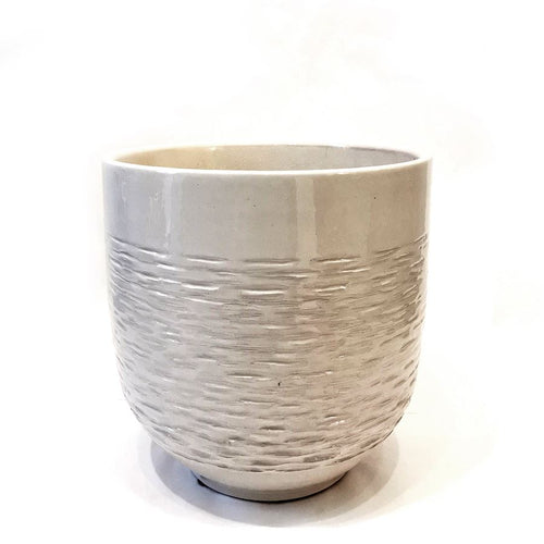 Ceramic Pot FN Ø20/18 H18cm White Pots & Co FN 