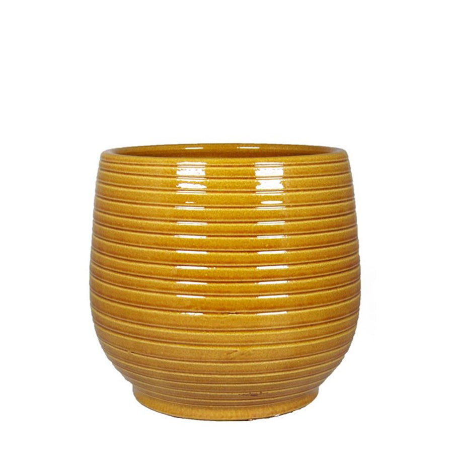 Ceramic Pot Ilse Ocker Ø23 H21cm Pots & Co Floran 