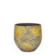 Load image into Gallery viewer, Ceramic Pot &quot;Luuk&quot; Ochre Ø14/12 H13cm Pots &amp; Co Floran 
