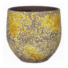 Lade das Bild in den Galerie-Viewer, Ceramic Pot &quot;Luuk&quot; Ochre Ø34/30 H34cm Pots &amp; Co Floran 
