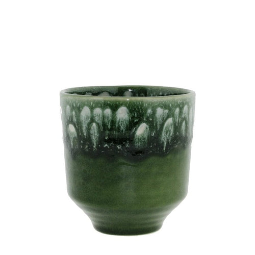 Ceramic pot Otis 2-tone green Ø15.5/13 H15.5 cm Pots & Co The Family House 