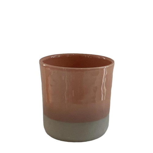 Ceramic pot Porgy shiny dusty pink Ø13.5/12 H13.5 cm Pots & Co The Family House 
