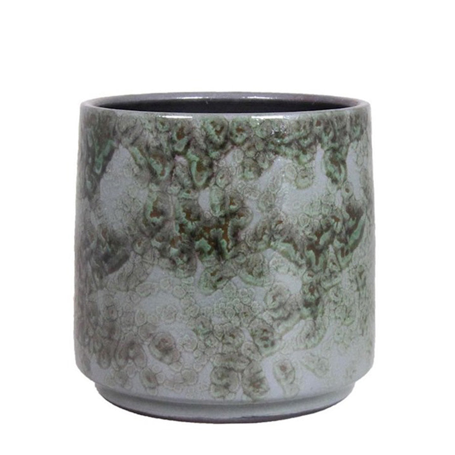 Ceramic Pot Roxy Green Ø25/22 H24cm Pots & Co Floran 