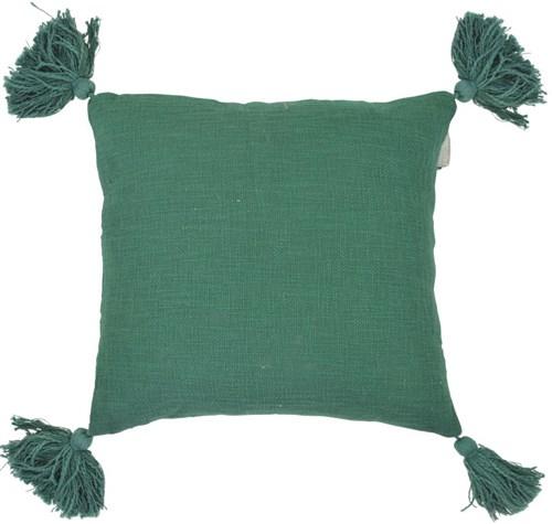 Cushion cotton slub Green 45x45cm Textiles GoRound Interiors 