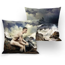 Lade das Bild in den Galerie-Viewer, Cushion cover &quot;Le Chant des Sirenes&quot; 50x50cm Throw Pillows La Ligne 29 
