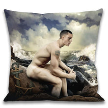 Lade das Bild in den Galerie-Viewer, Cushion cover &quot;Le Chant des Sirenes&quot; 50x50cm Throw Pillows La Ligne 29 
