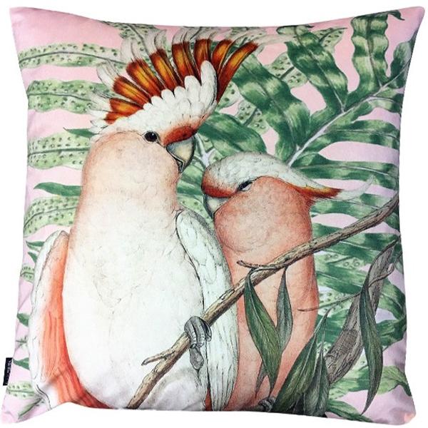 Cushion Cover Velvet Cockatoo Pink 50x50 LA20 Textiles Vanilla Fly 