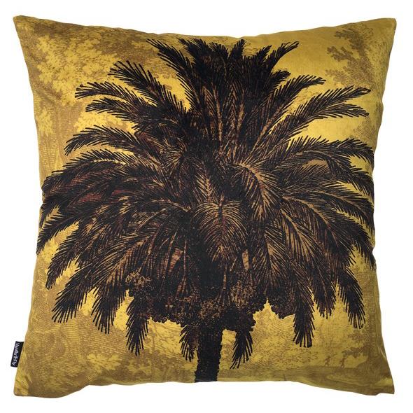 Cushion Cover Velvet Mustard Palm 50x50 LA67 Textiles Vanilla Fly 