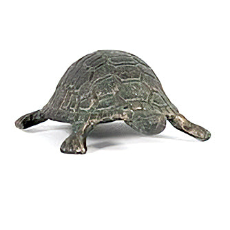 Decorative tortoise - metal - green patina - 13.5x9.5x5.5cm Homeware Dekocandle 