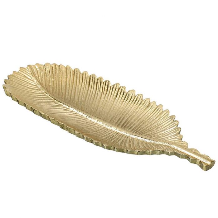Feather Dish Gold 11x28cm Homeware Almost Paradise Berlin 