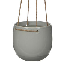 Load image into Gallery viewer, Hanging pot &quot;Resa&quot; Light gray Ø18/15.5 H16 Pots &amp; Co Mica Decorations 

