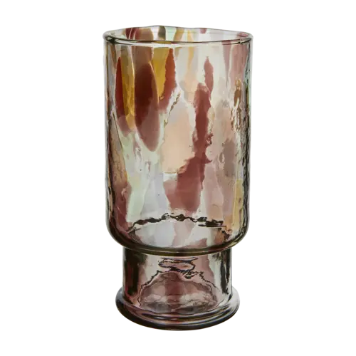 Harold glass on foot, multicolor H:15,5 Ø8cm Kitchen Affari 