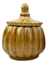 Load image into Gallery viewer, Jar with lid Ocher Small Ø14.5 H18cm Homeware Vanilla Fly 
