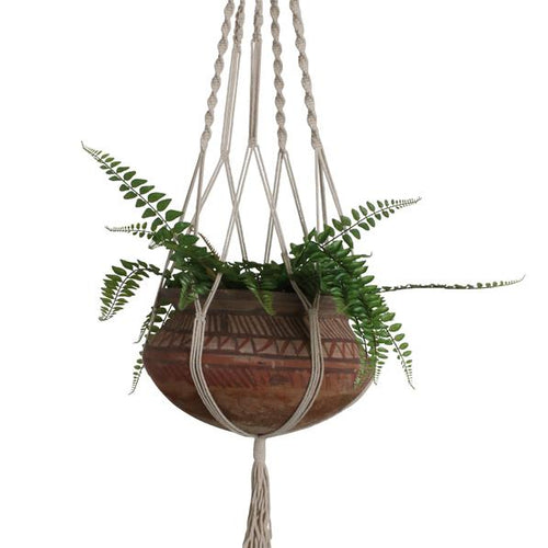 Macrame plant hanger 120cm Natur Pots & Co RawMaterials Amsterdam 