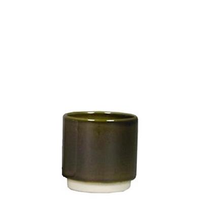 Minipot Cylinder Green Ø7/6 H7cm Pots & Co Floran 