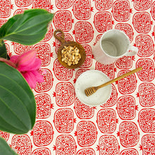 Load image into Gallery viewer, POMEGRANATE Table cloth 140x260, red Textiles Afroart 
