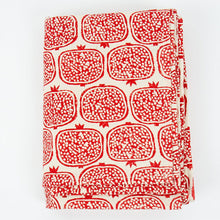 Lade das Bild in den Galerie-Viewer, POMEGRANATE Table cloth 140x260, red Textiles Afroart 
