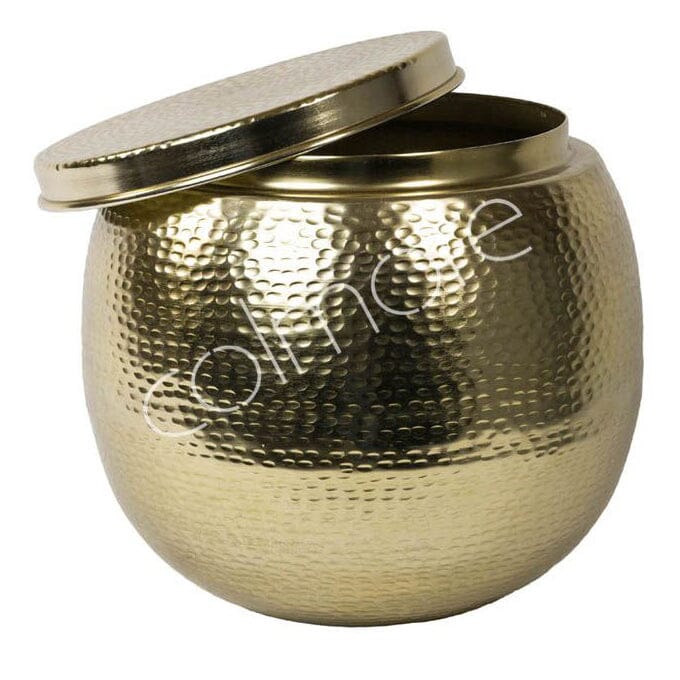 Pot with lid Raw alu Bronze D42 H36 cm Homeware Diga Colmore 