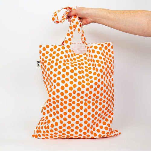 SPOT ON Bag orange 35x40 cm, straps: 62 cm Textiles Afroart 