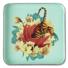 Lade das Bild in den Galerie-Viewer, Square trinket tray Tiger Flower 15×15 cm Decorative Trays Gangzaï 
