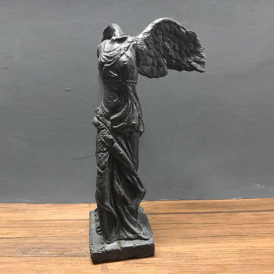 The Winged Victory of Samothrace - Greek goddess Nike - Black Stone 22×38 cm Homeware Filipiniana 